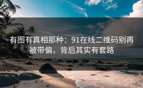 有图有真相那种：91在线二维码别再被带偏，背后其实有套路
